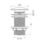 valtemo-vm-901-bas-cek-sifon-krom-pop-up-siphons