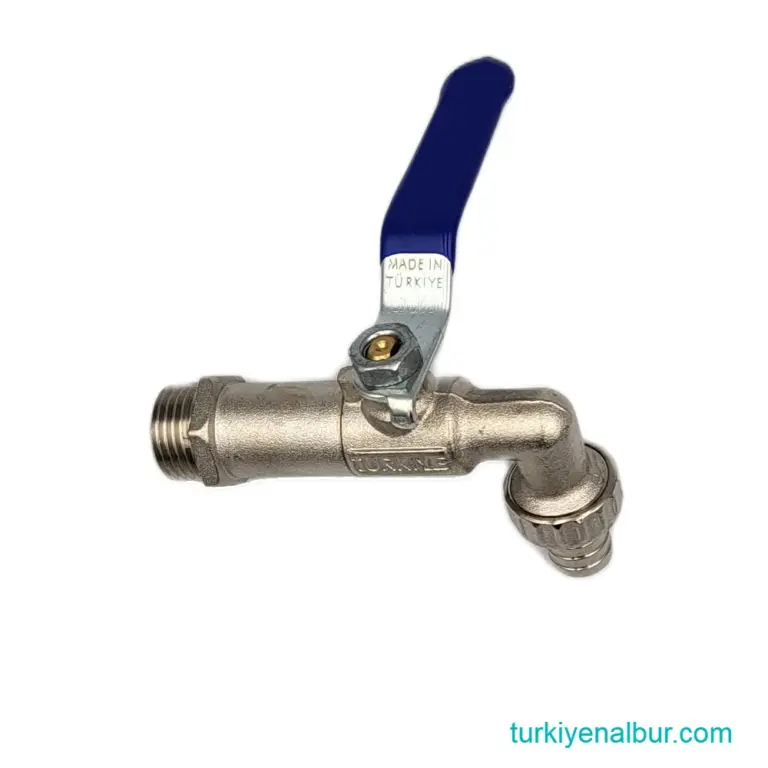 Küresel Bahçe Musluğu 1/2″ Uzun Metal Kollu