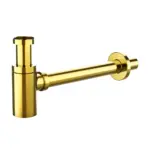 Valtemo VM-923 Shiny Gold Lavabo (havza - şişe) Sifonu
