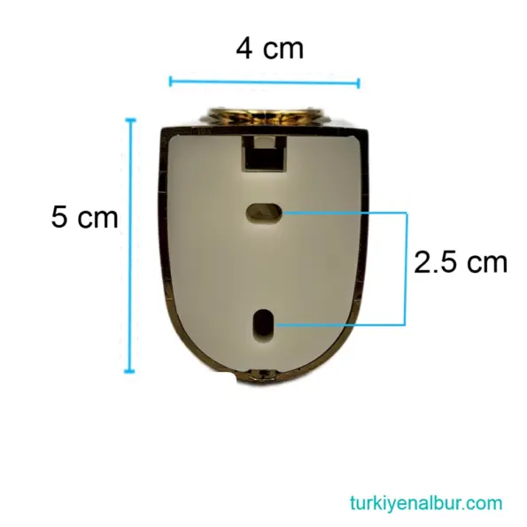 Valtemo VS 112 Parlak Gold El Duşu Mafsalı Ölçüsü, Boyutu