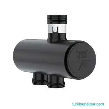 Valtemo VS-307 Mat Siyah Duş Seti Yönlendiricisi