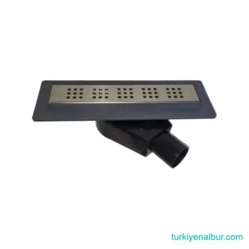 40 cm 50 lik Yandan Çıkışlı Paslanmaz Çelik Duş Kanalı