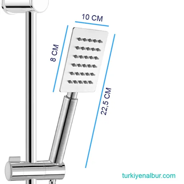 Pirinç El Duşu, Paslanmaz, Krom Kaplama - Dushlux DC-0120