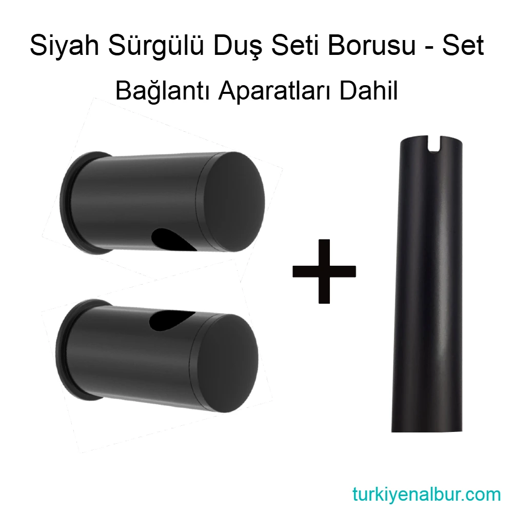 siyah-surgulu-dus-seti-borusu-baglanti-kelepceleri-dahil-vs-450 Siyah Sürgülü Duş Seti Borusu, Bağlantı Kelepçeleri Dahil Set