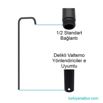 Valtemo Duş Seti Borusu Bağlantı Bilgileri VS-464