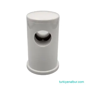 Valtemo VS 131 Beyaz Tepe Duş Seti Duvar Kelepçesi - Delikli