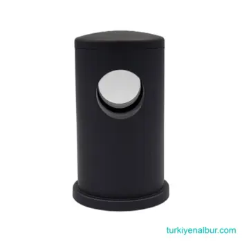 Valtemo VS-137 Delikli Mat Siyah Tepe Duş Seti Borusu Duvar Sabitleme Kelepçesi