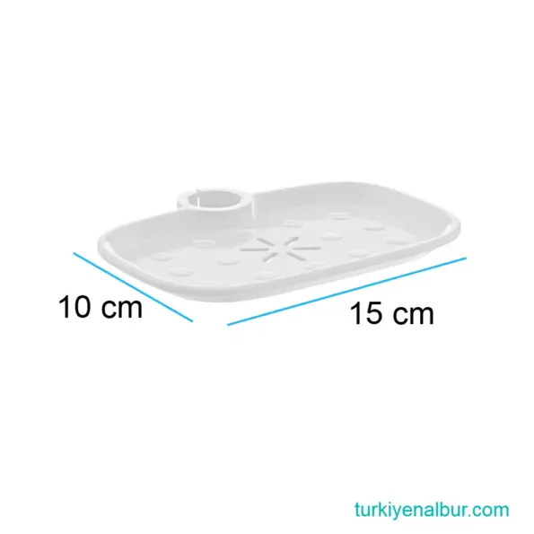Valtemo VS-182 Beyaz Duş Seti Sabunluğu Ölçüsü, Boyutu