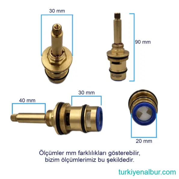 Valtemo VS-345 Batarya Yönlendirici Kartuşu Ölçüleri