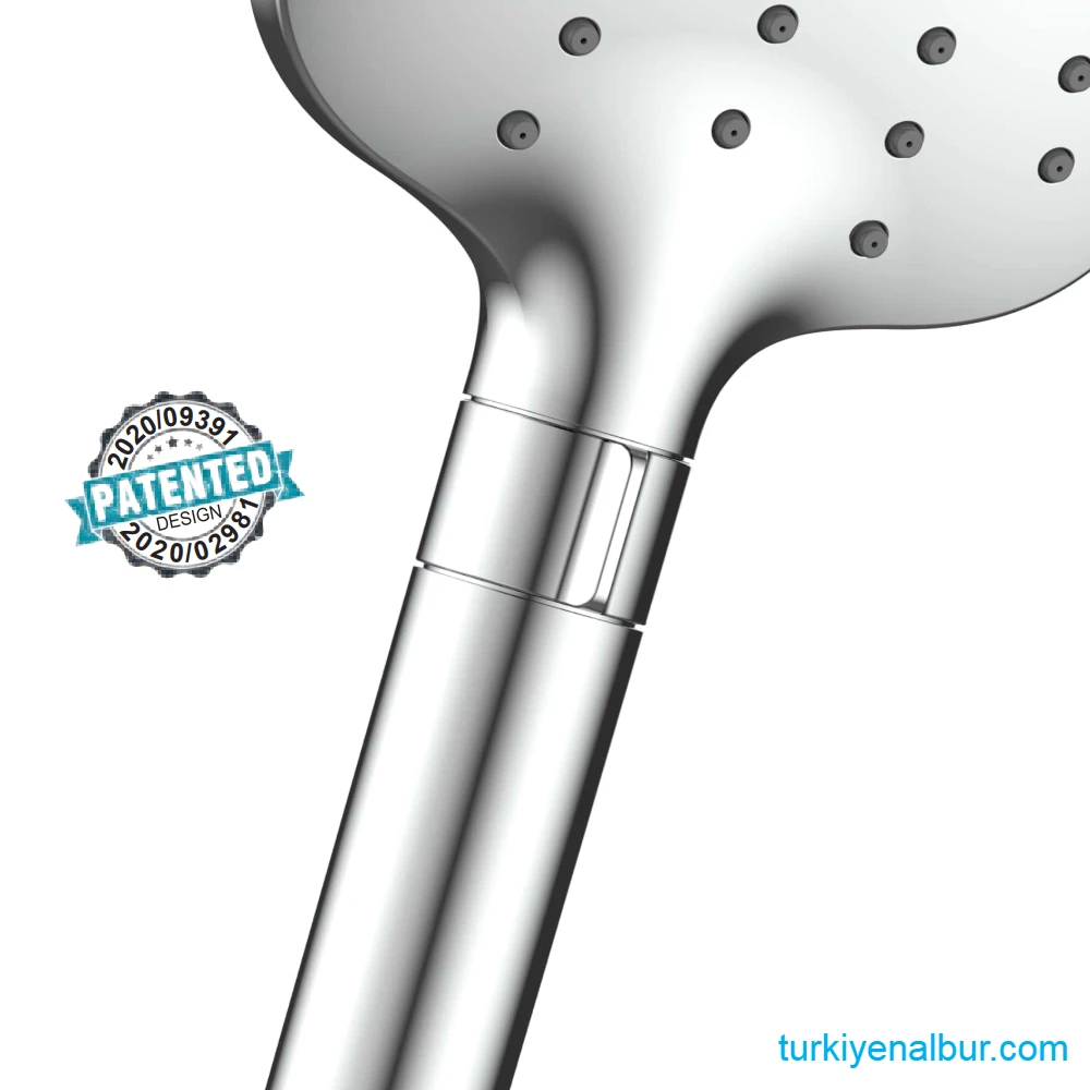 butonlu-sistem-patentli-el-dusu-vs-7612 Çevirmeli Kolay Butonlu Fonksiyon Değiştirme Özellikli El Duşu Seti