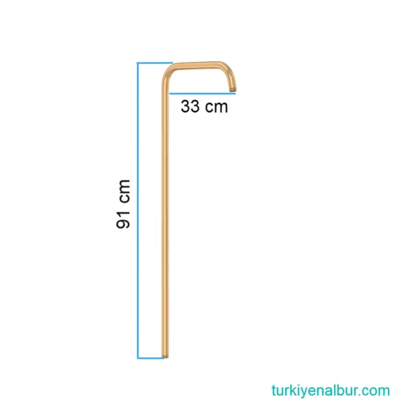 Gold Duş Seti Borusu Ölçüleri ve Boyutu