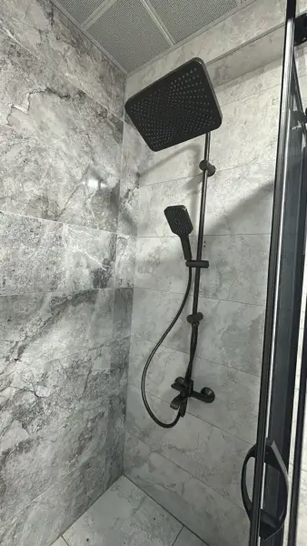 Türkiye Nalbur | Armatür, Vitrifiye & Valtemo Ürünleri 11 Valtemo (Art Gray) Antrasit Duş Seti – NeoFlex PVC Hortumlu -Vs-2912 müşteri fotoğrafı