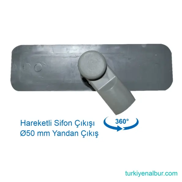 Romena 360° Döner Sifonlu, 50'lik Yandan Çıkışlı Duş Kanalı