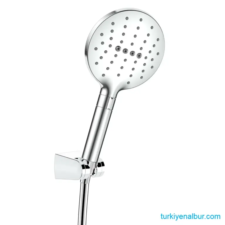 Valtemo Botega Krom Büyük Boy El Duşu Seti + NeoFlex PVC Patlamaz Hortumlu (VS-7618)
