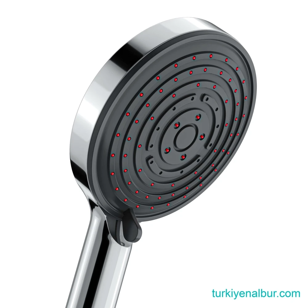 valtemo-selfio-krom-siyah-neoflex-pvc-hortumlu-el-dusu-seti-vs-7624 Valtemo Selfio Krom Siyah Neoflex PVC Hortumlu El Duşu Seti Yakından Çekim Görüntüsü