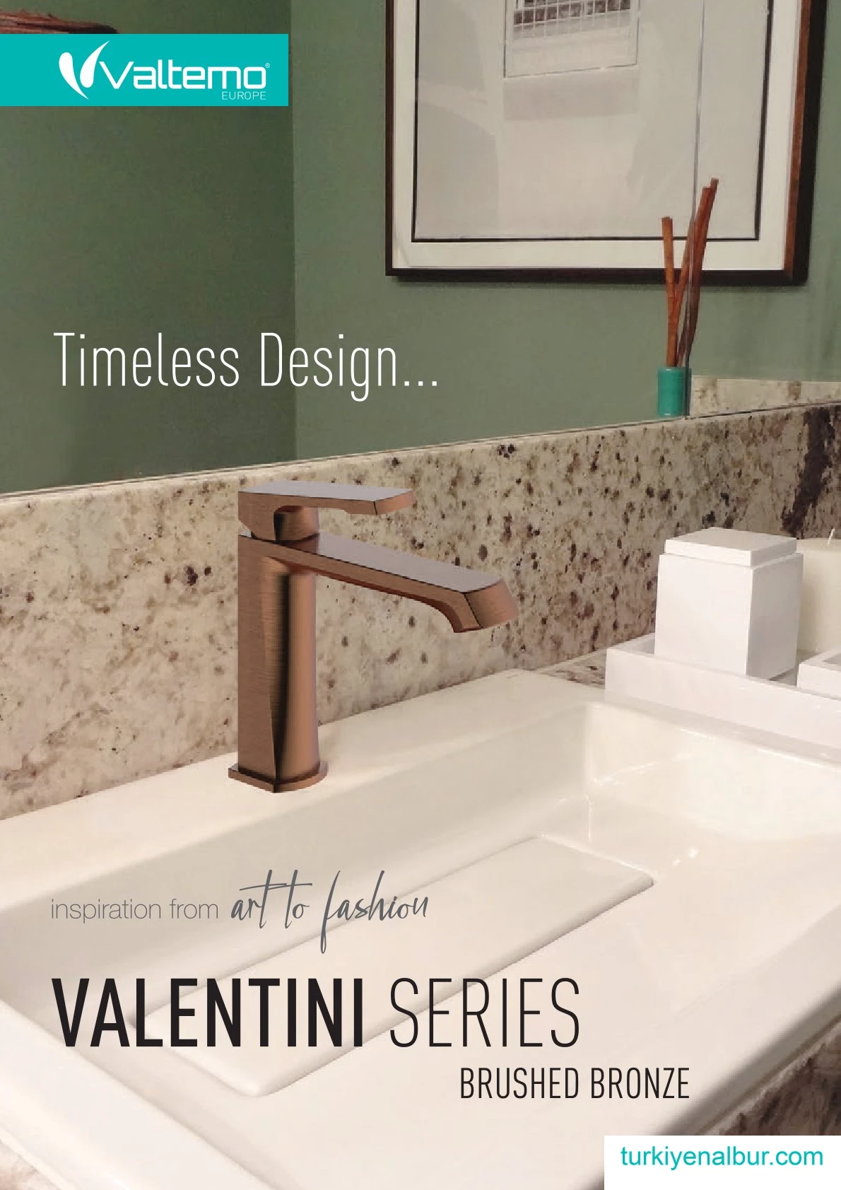 valtemo-valentini-bronz-lavabo-bataryalari Valtemo Valentini Seri Bronz Lavabo Batarya Modeli Görseli