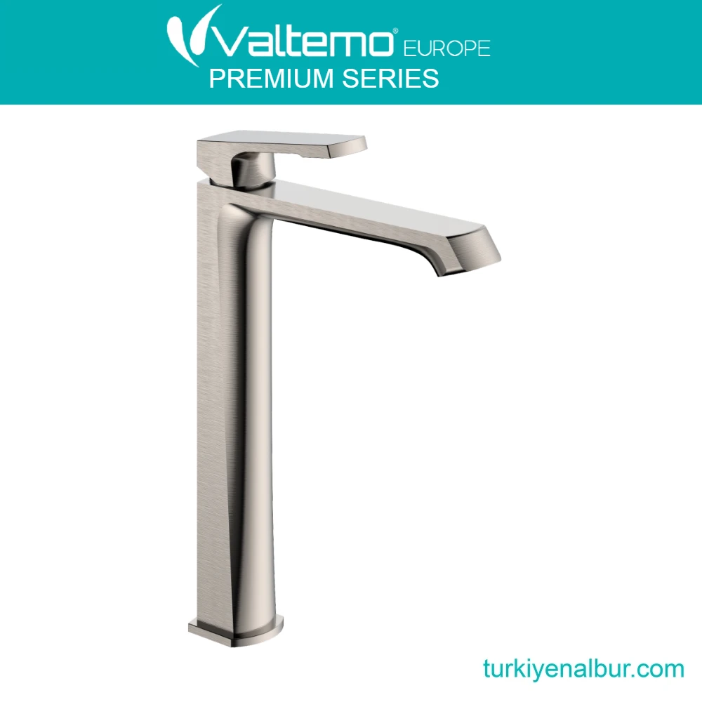 valtemo-valentini-fircalanmis-nikel-uzun-canak-lavabo-bataryasi-vm-2431 Valtemo Valentini Fırçalanmış Nikel Uzun Çanak Lavabo Bataryası VM-2431