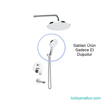 Valtemo Venotto VS-9003 El Duşunun Ankastre Duş Setinde Duruşu, Görünüşü