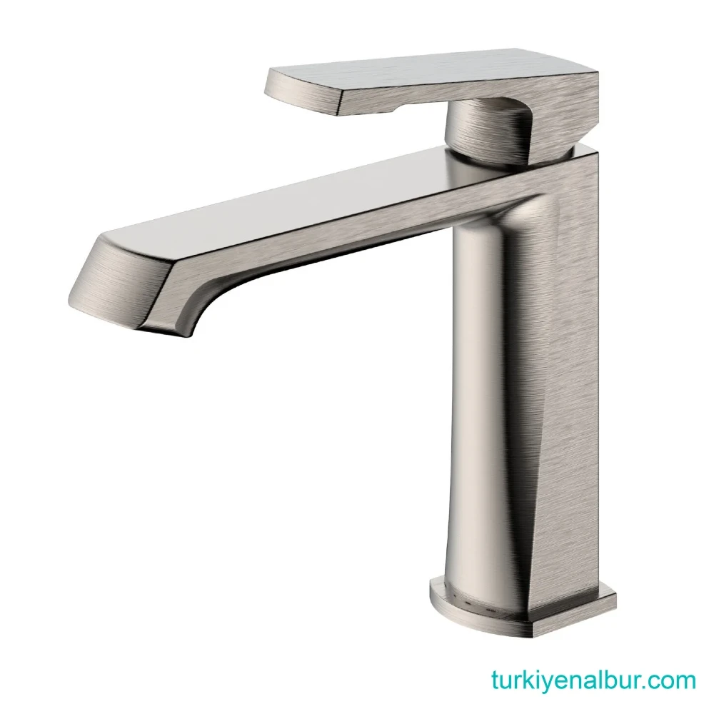 valtemo-vm-2401-valentini-brushed-nickel-lavabo-bataryasi Valtemo VM-2401 Valentini Brushed Nickel (Fırçalanmış Nikel) Lavabo Bataryası