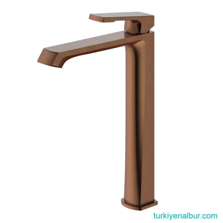 Valtemo Valentini Brushed Bronze Çanak Lavabo Bataryası (Uzun) (VM-2432)