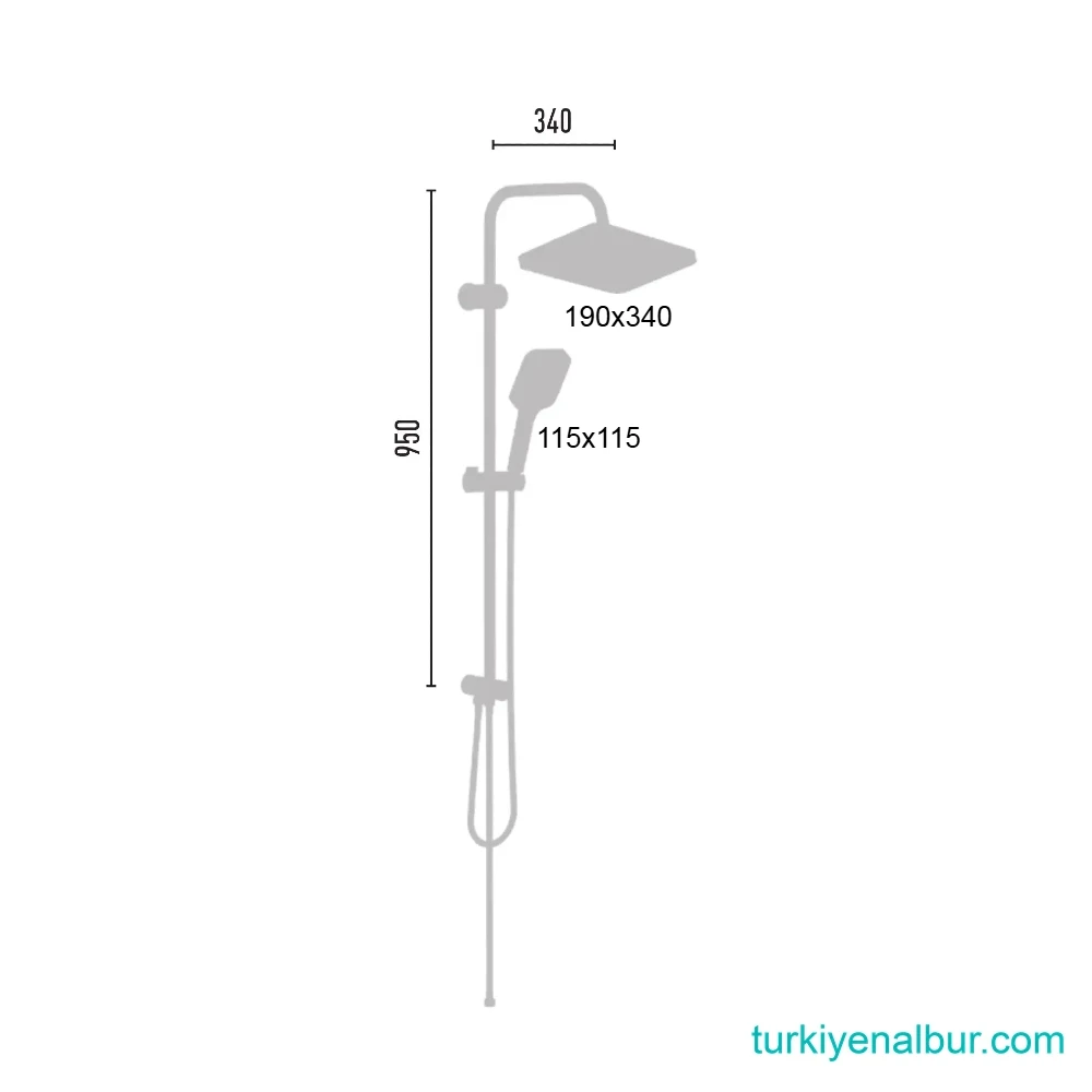 valtemo-vs-2905-selfio-kirec-temizleyicili-dus-seti-olculeri Valtemo Selfio VS-2905 Tepe Duş Seti Ölçüleri