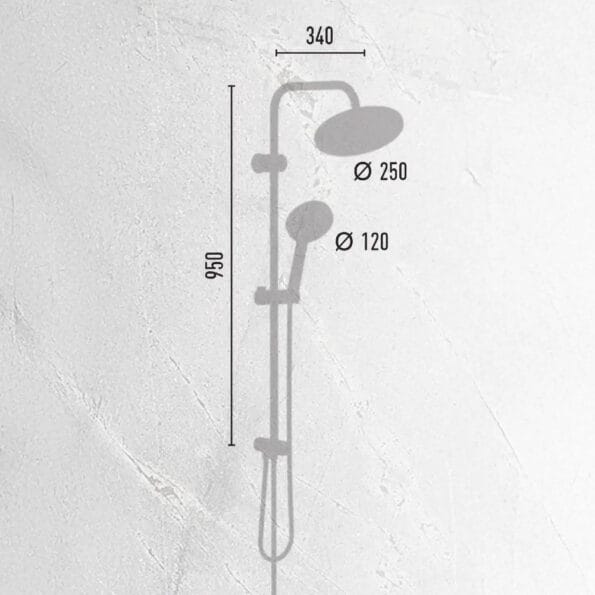 Valtemo Venotto Soft Silikon Nozzle Tepe Duş Seti Geniş Başlık Ø 25 cm (VS-2906) 23 Valtemo VS-2906 Venotto Tepe Duş Seti Ölçüsü, Boyutu
