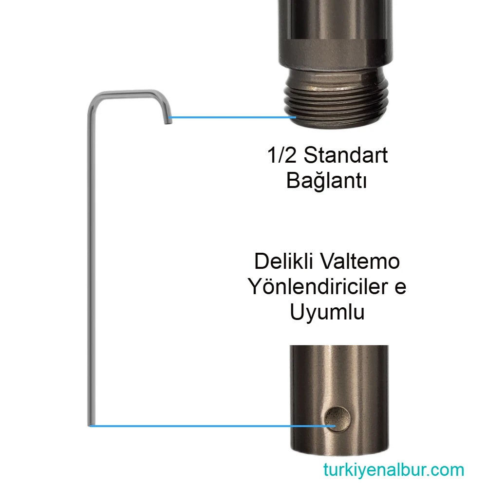 valtemo-vs-467-art-gray-dus-seti-borusu Valtemo VS-467 Art Gray Duş Seti Borusu Bağlantı Yapısı