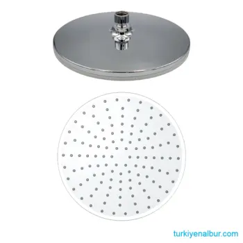 Valtemo Yuvarlak Krom Tepe Duş Başlığı