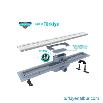 Duş Kanalı Parçası Saç Tutucu Koku Önleyici Filtre