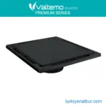 Paslanmaz Çelik Siyah Yer Süzgeci Banyo Gideri Düz Metal Görünümlü