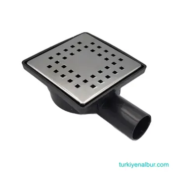 Romena RM-6015 Metal Izgaralı 10x10cm Yan Çıkışlı 32'lik Yer Süzgeci