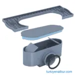 Valtemo VLD-507825 Duş Kanalı Klapeli Koku Tutucu Set, Koku Önleyici Sifon Aparatı