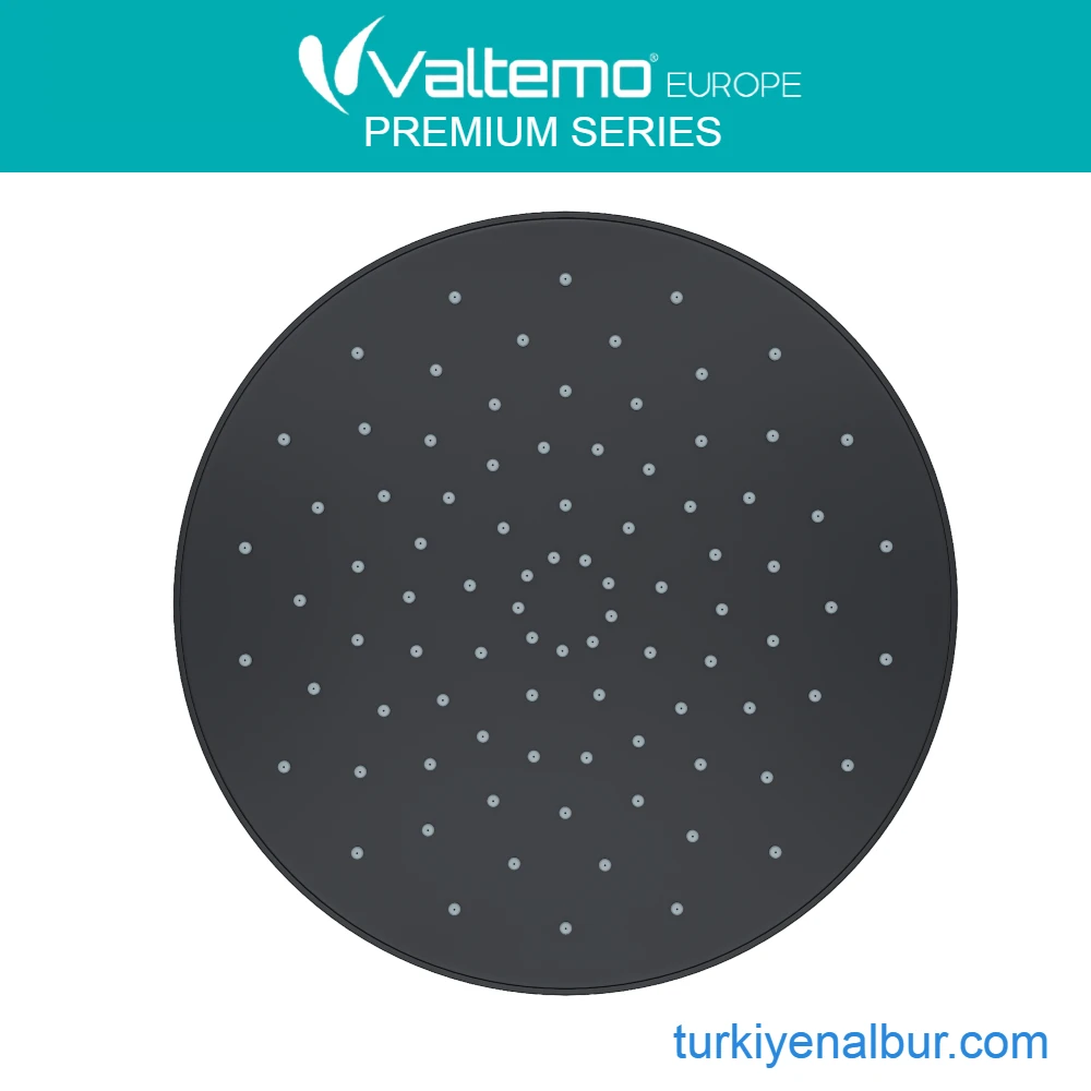 valtemo-grando-vs-9402-siyah-tepe-dus-basligi Valtemo Grando VS-9402 Siyah Tepe Duş Başlığı