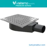 Valtemo Inox-S Base Kare Delikli Desenli 15x15 cm Paslanmaz Yer Süzgeci