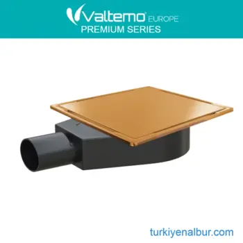 Valtemo Inox-S Trendy Gold Yer Sifonu Banyo Gideri