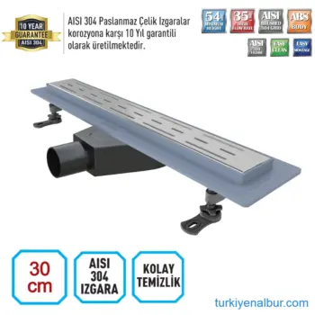 Valtemo Starline Base 30 cm Lineer Duş Kanalı - VLD-562305