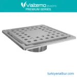 Valtemo VFD-771115 Inox Base Paslanmaz Yer Süzgeci 15x15 cm Izgaralı
