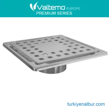 Valtemo VFD-771115 Inox Base Paslanmaz Yer Süzgeci 15x15 cm Izgaralı