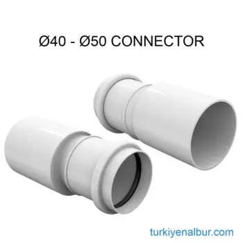 Valtemo VLD-507610 Ø40 'tan Ø50 'ye Redüksiyon Connector