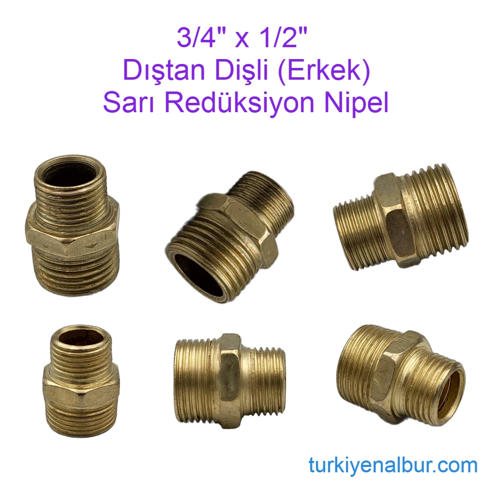 1-2-x-3-4-dis-disli-orantili-nipel-rm-9502 3/4 x 1/2 dış dişli orantılı nipel