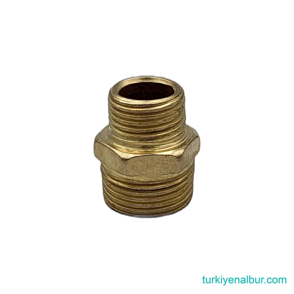 3-4-x-1-2-sari-orantili-reduksiyon-nipel-rm-9502 3/4" x 1/2" Sarı Orantılı Redüksiyon Nipel