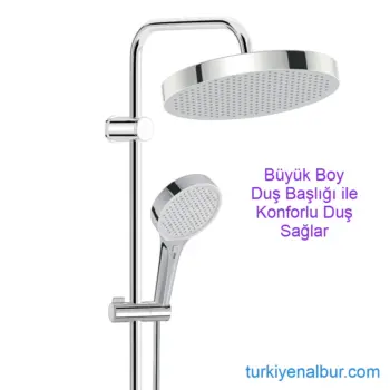 Valtemo Bigart VS-2921 Krom Büyük Boy Duş Seti