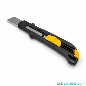 18mm Siyah Kırılabilir Uçlu Ergonomik Maket Bıçağı Falçata